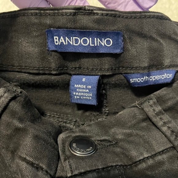 Bandolino Womens Black Smooth Operator Mid Rise Skinny Jeans Size 8 - Picture 8 of 11